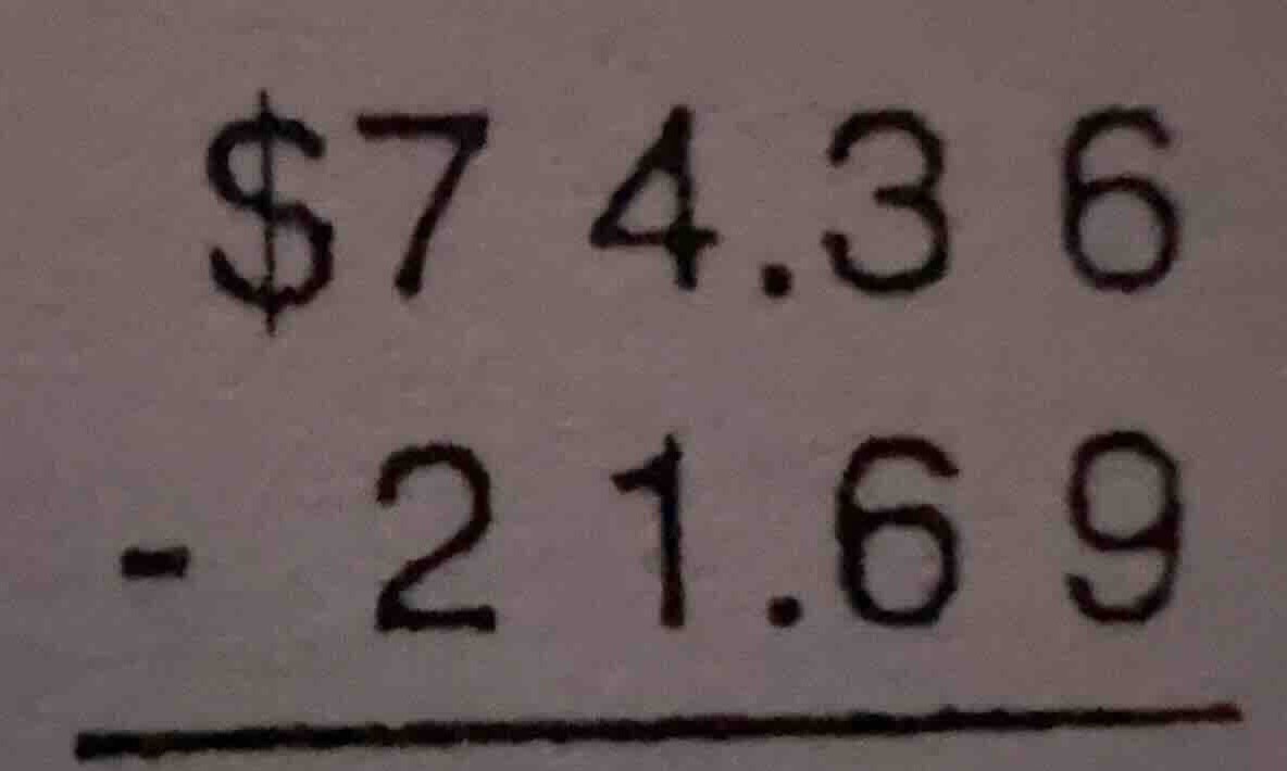 $74.36 - 21.69