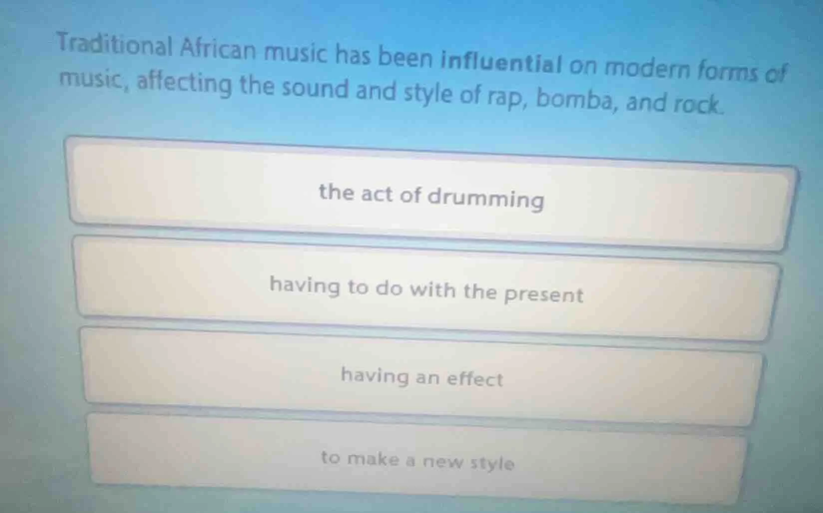traditional african music has been influential on modern forms of music…