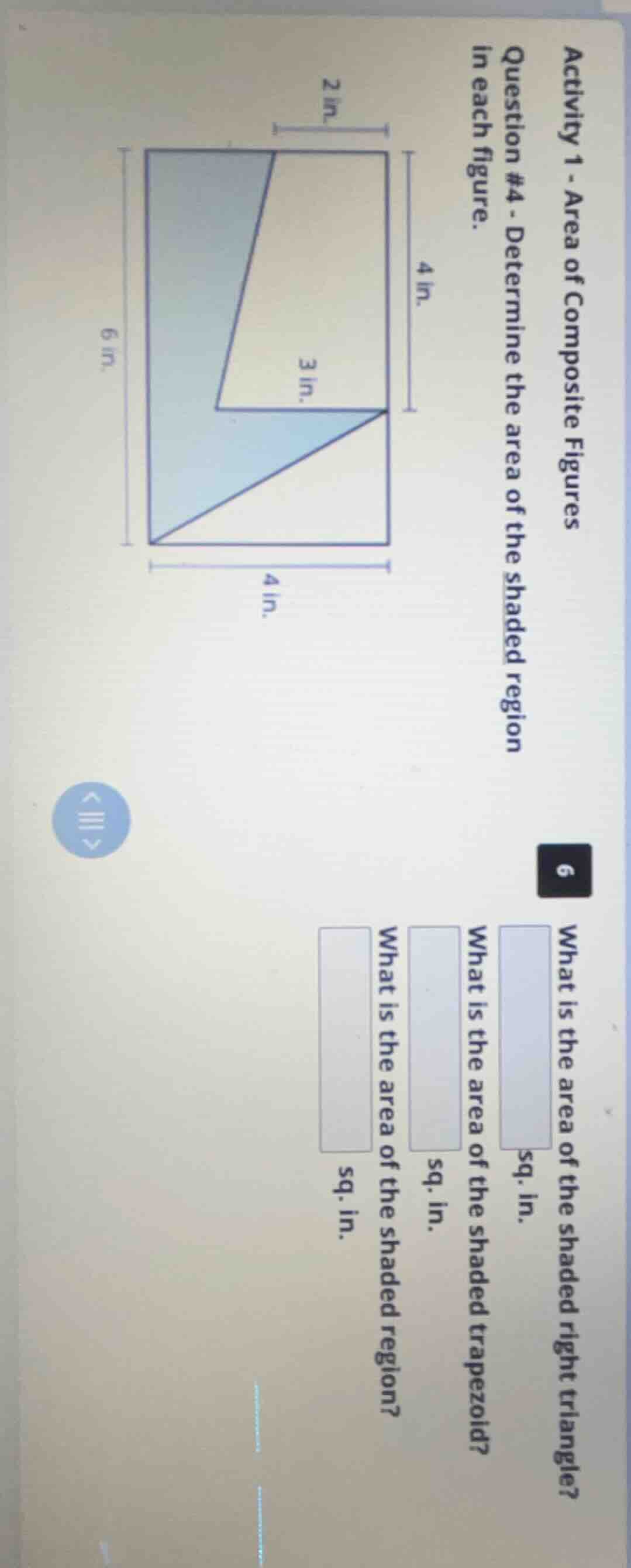 activity 1 - area of composite figures question #4 - determine the area…