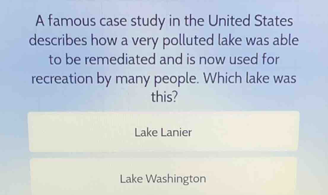 a famous case study in the united states describes how a very polluted …