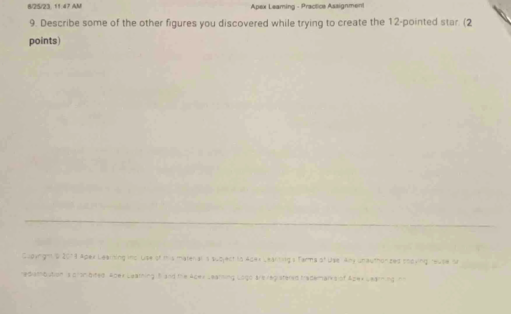 9. describe some of the other figures you discovered while trying to cr…