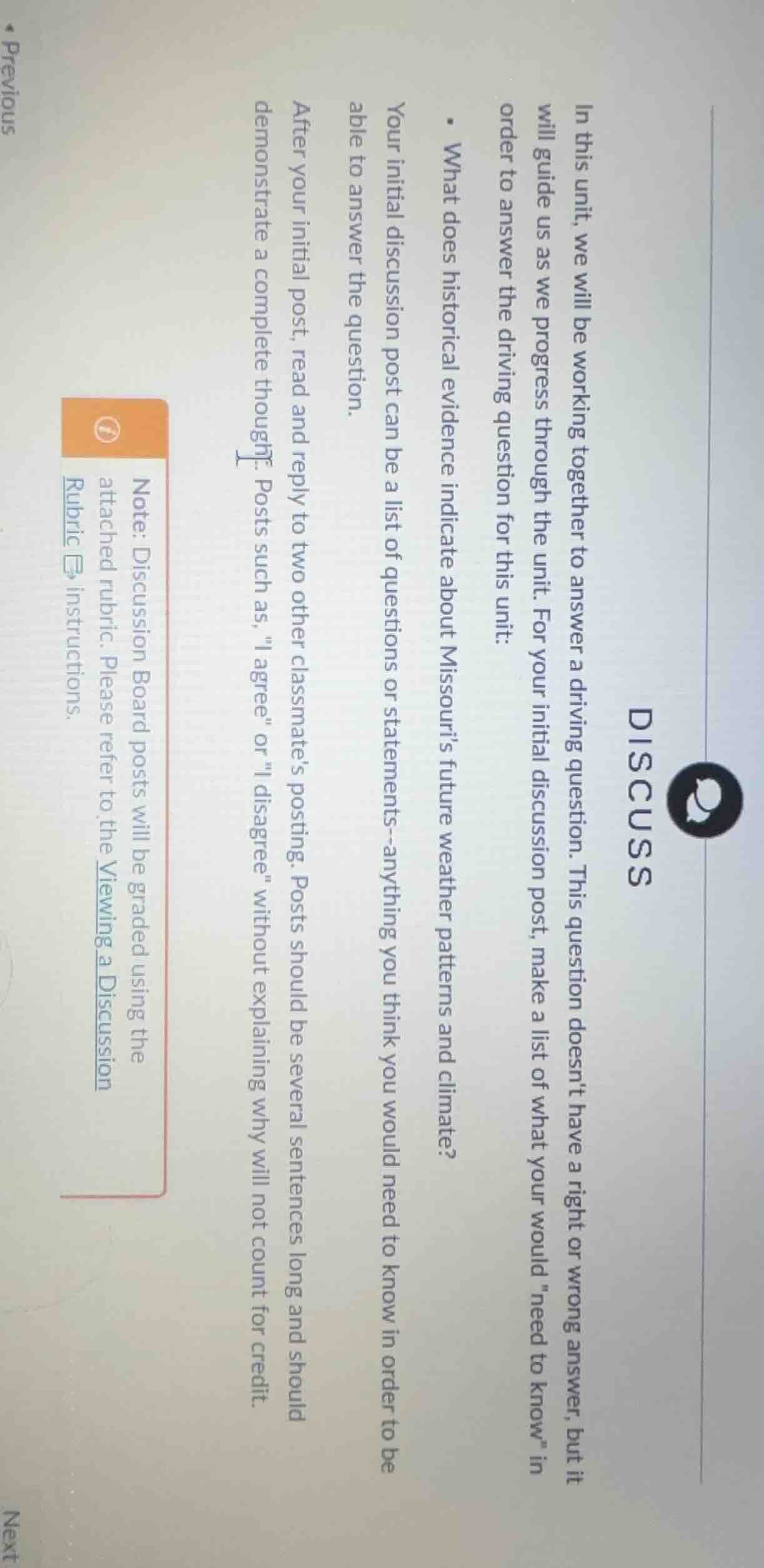 in this unit, we will be working together to answer a driving question.…