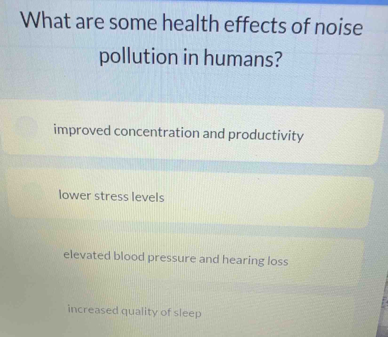 what are some health effects of noise pollution in humans? improved con…