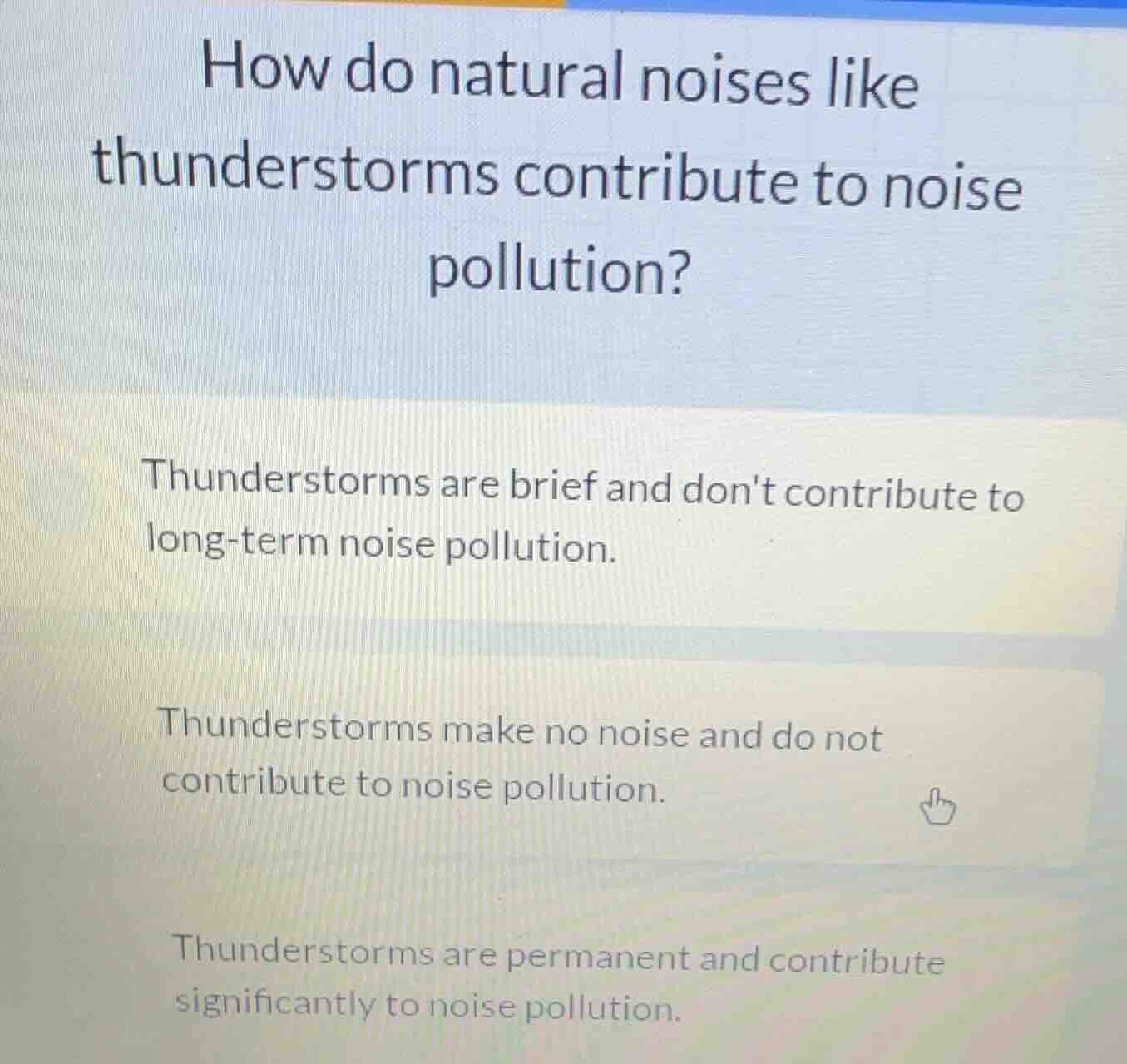 how do natural noises like thunderstorms contribute to noise pollution?…