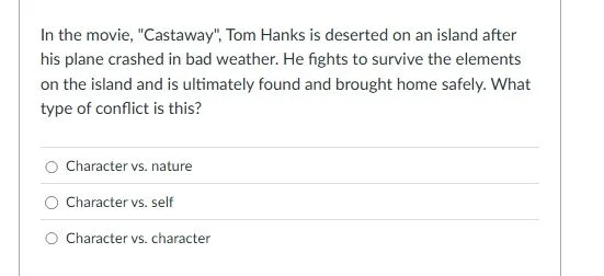 in the movie, \castaway\, tom hanks is deserted on an island after his …