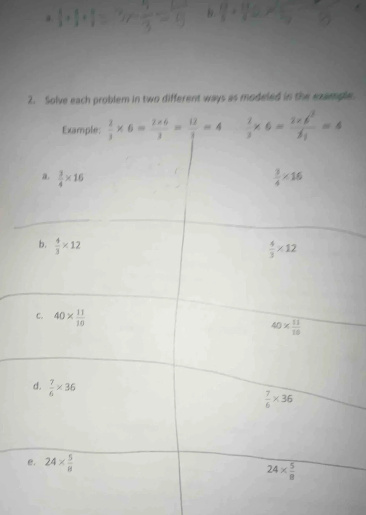 2. solve each problem in two different ways as modeled in the example. …
