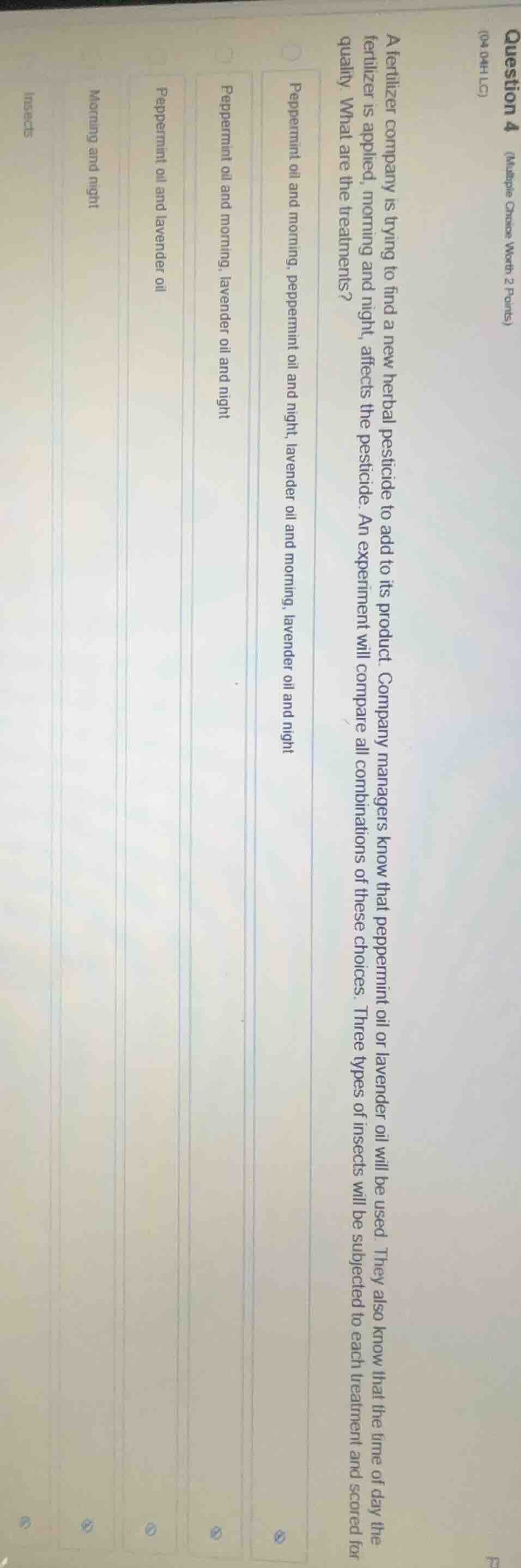 question 4 (multiple choice worth 2 points) (04.04 lc) a fertilizer com…
