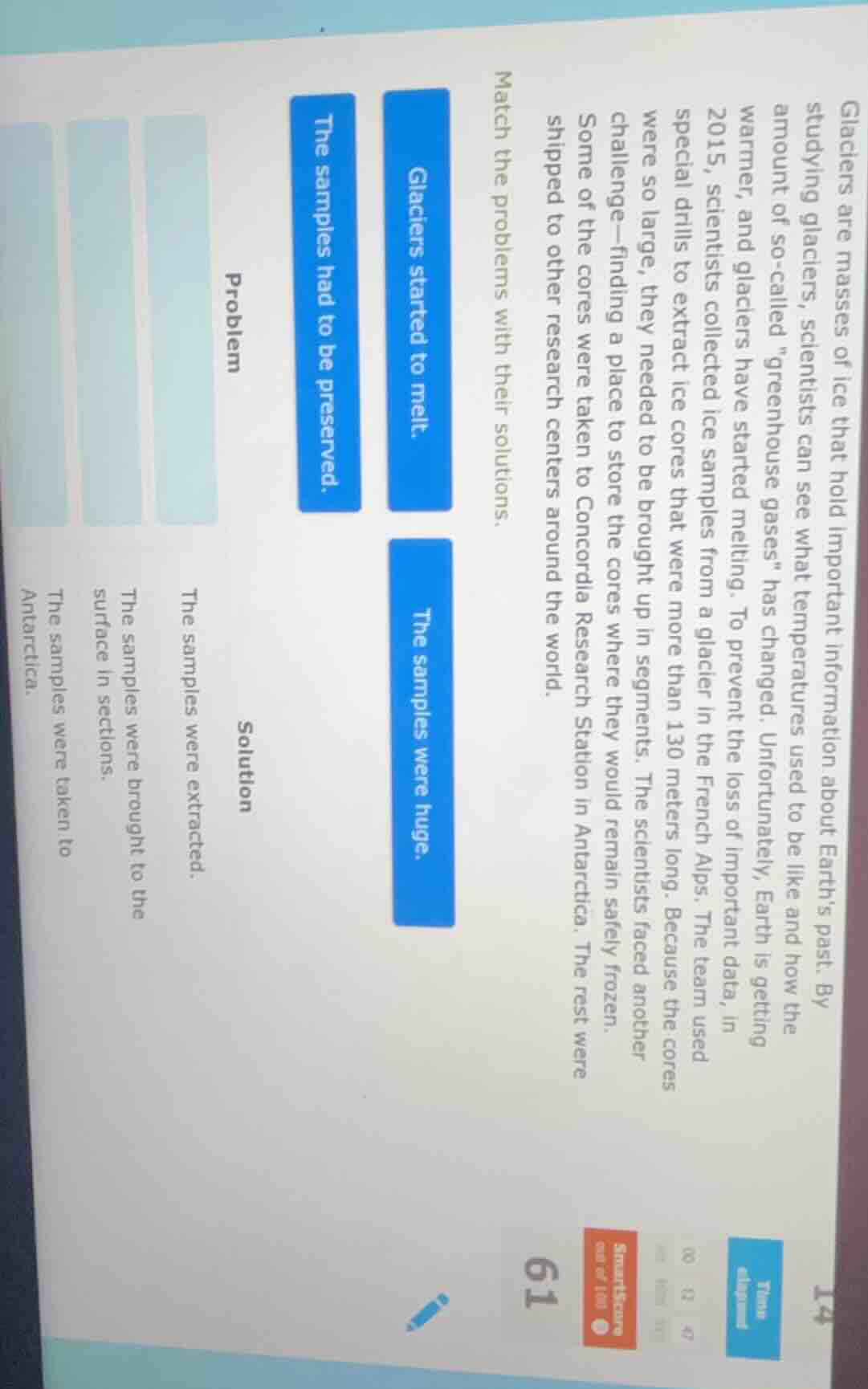 glaciers are masses of ice that hold important information about earth’…