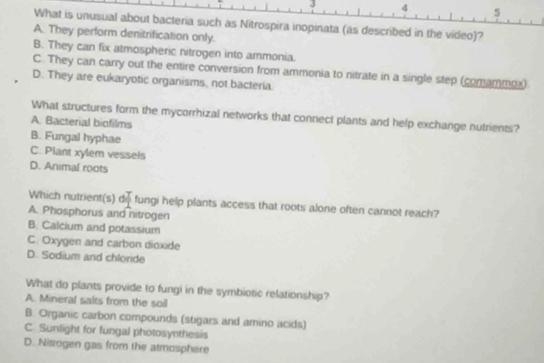 what is unusual about bacteria such as nitrospira inopinata (as describ…