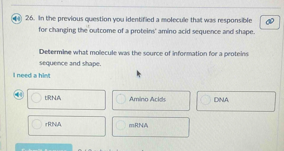 26. in the previous question you identified a molecule that was respons…