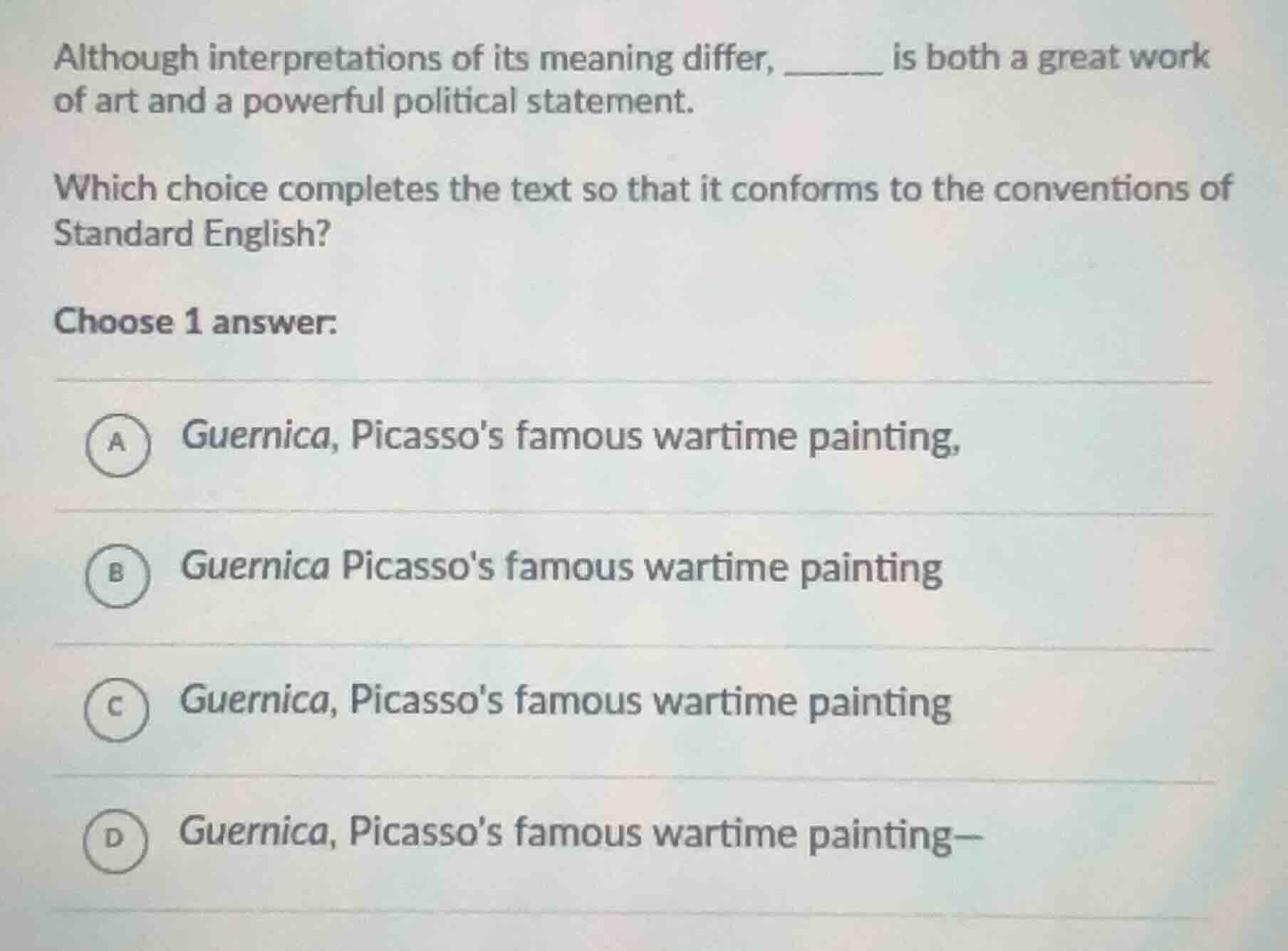 although interpretations of its meaning differ, ______ is both a great …