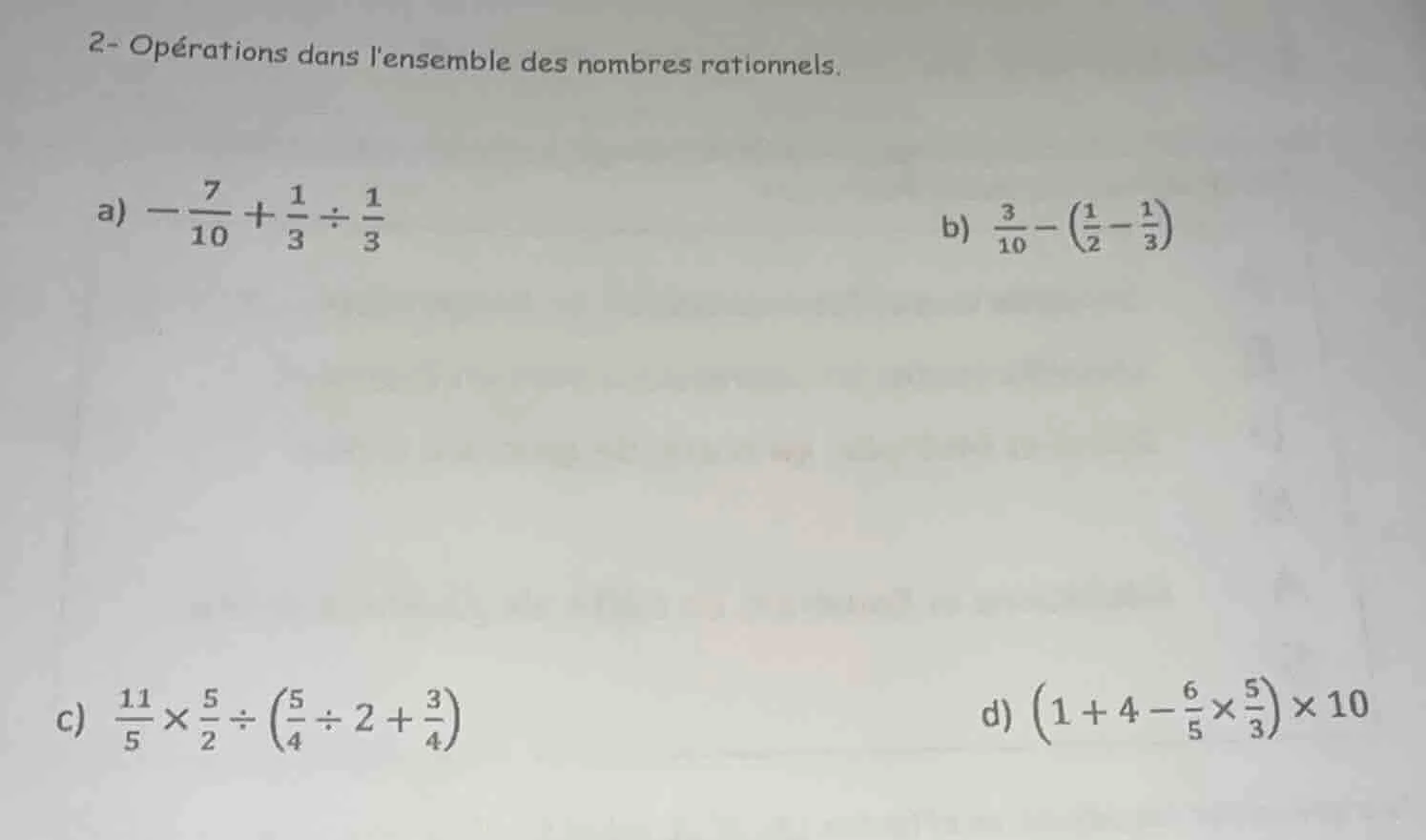 2- opérations dans lensemble des nombres rationnels. a) $\\boldsymbol{\…