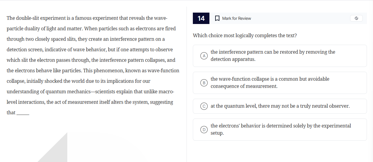 the double - slit experiment is a famous experiment that reveals the wa…