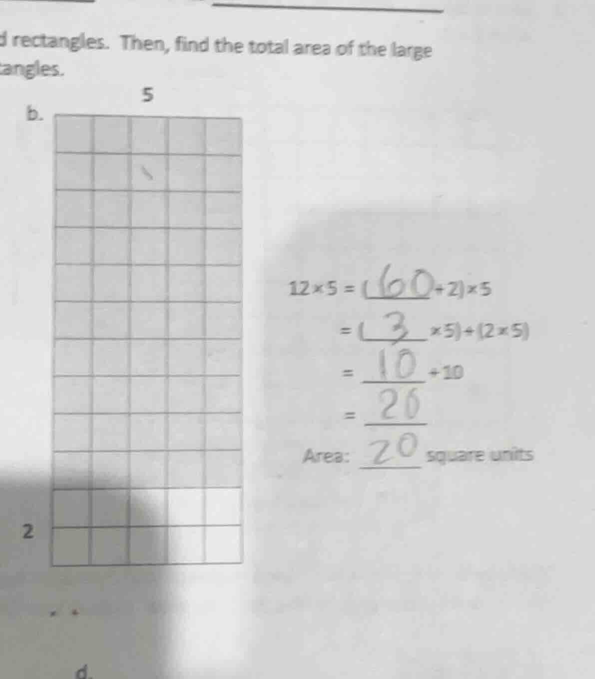 d rectangles. then, find the total area of the large angles. b. \\(12 \…