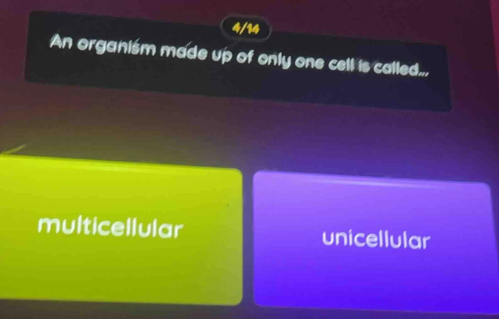 an organism made up of only one cell is called... multicellular unicell…