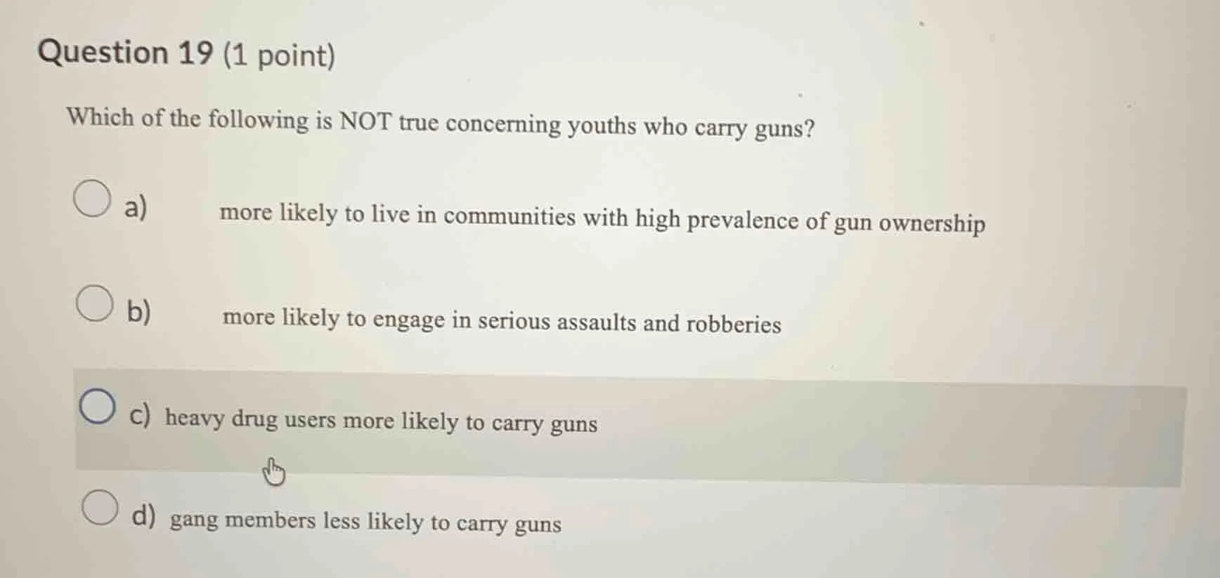 question 19 (1 point) which of the following is not true concerning you…