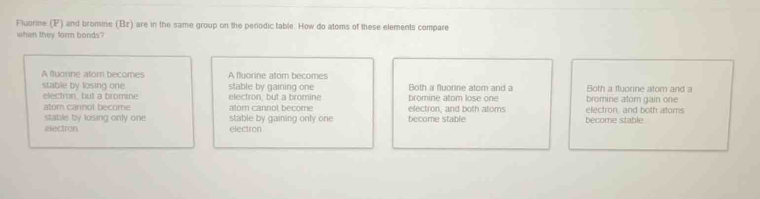 fluorine (f) and bromine (br) are in the same group on the periodic tab…