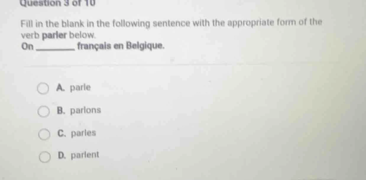 question 3 of 10 fill in the blank in the following sentence with the a…