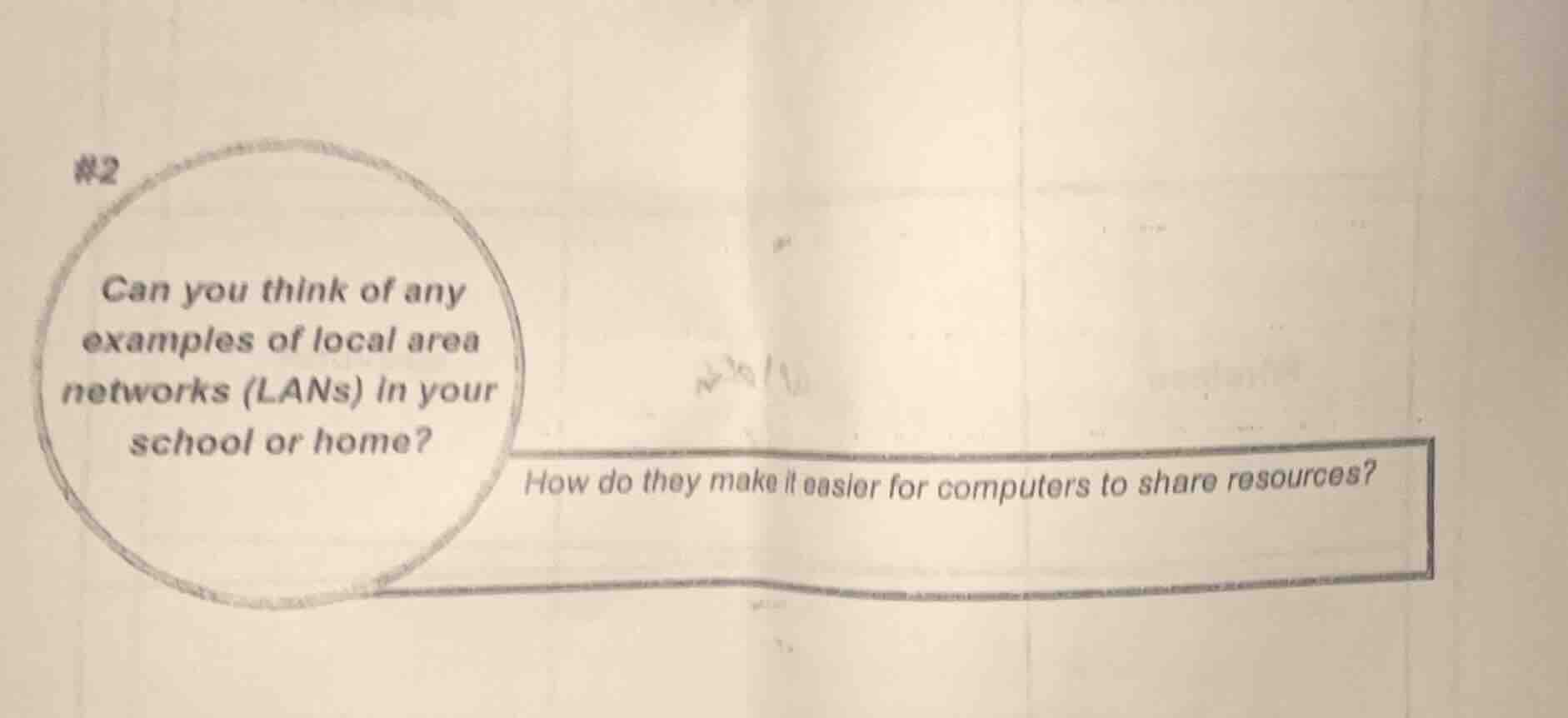 #2 can you think of any examples of local area networks (lans) in your …