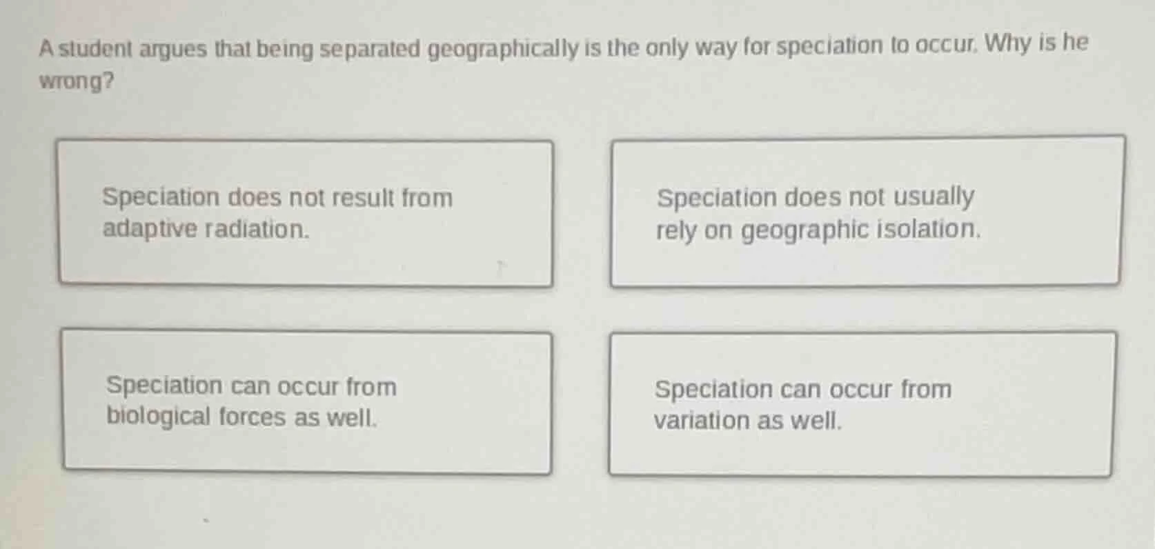 a student argues that being separated geographically is the only way fo…