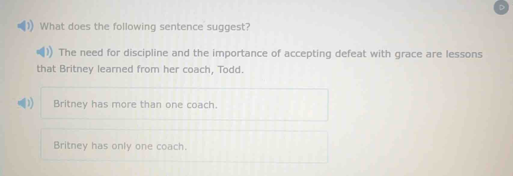 what does the following sentence suggest? the need for discipline and t…