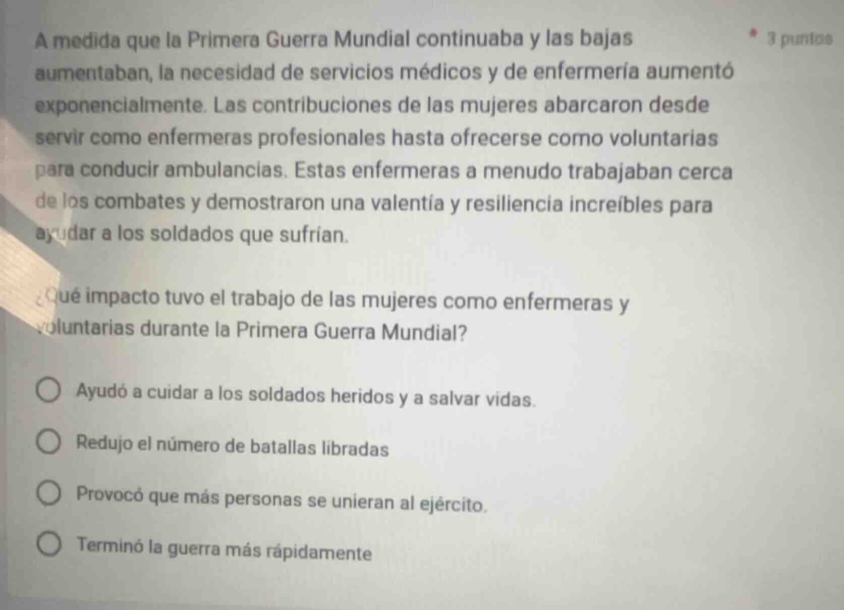 a medida que la primera guerra mundial continuaba y las bajas aumentaba…