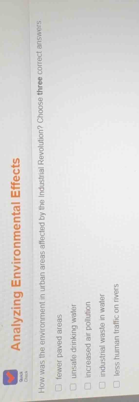 analyzing environmental effects how was the environment in urban areas …