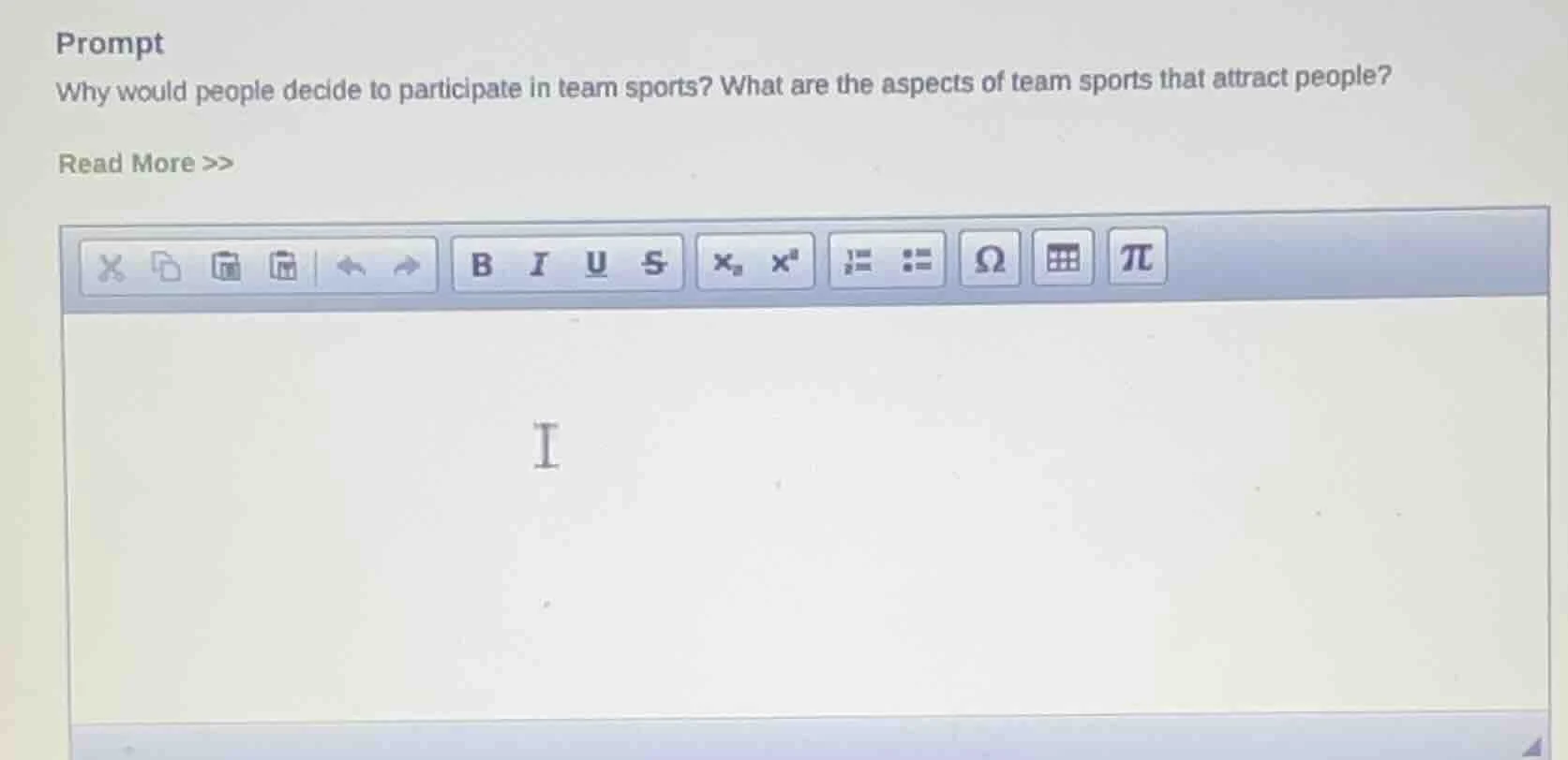 prompt why would people decide to participate in team sports? what are …