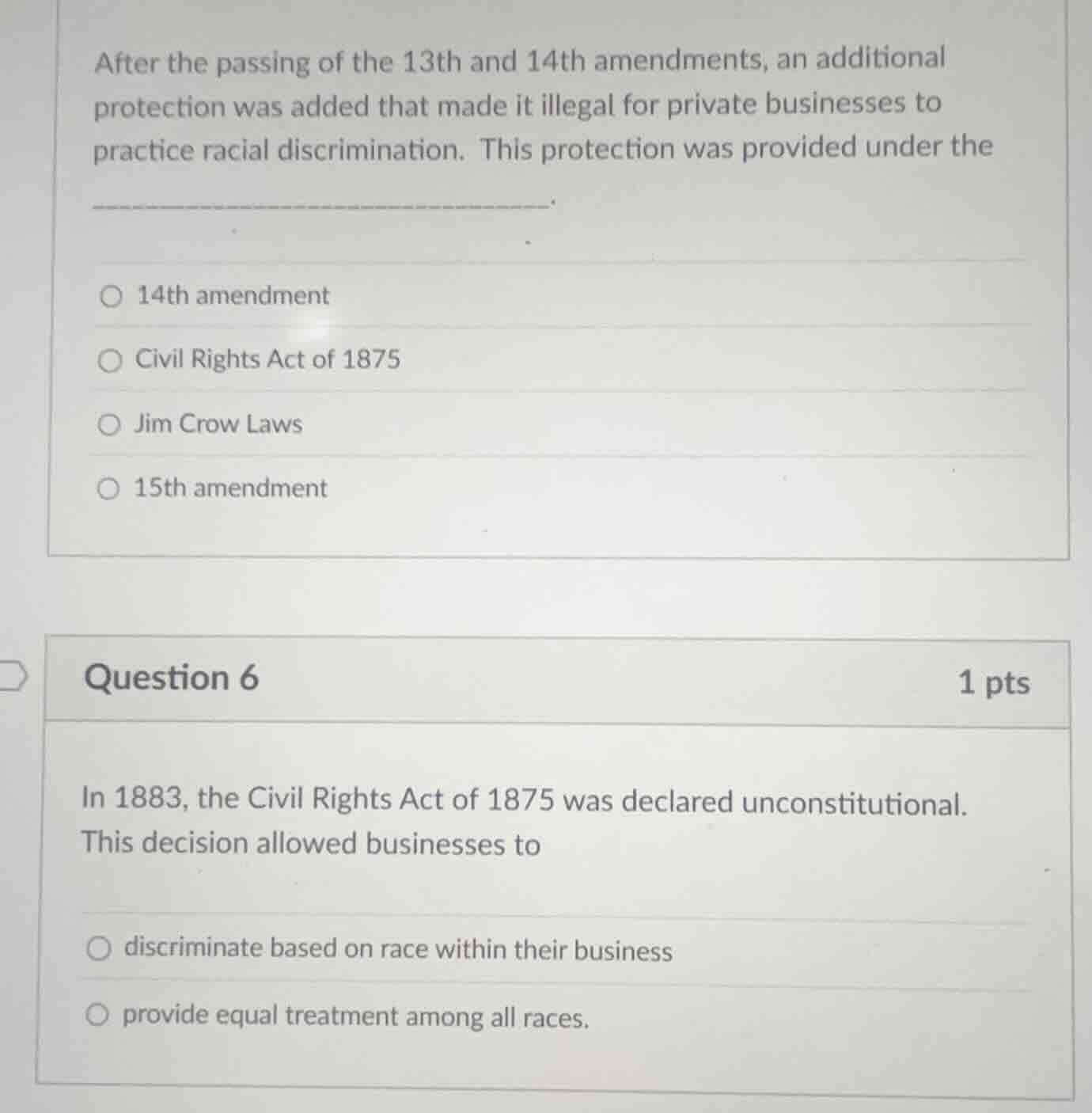 after the passing of the 13th and 14th amendments, an additional protec…