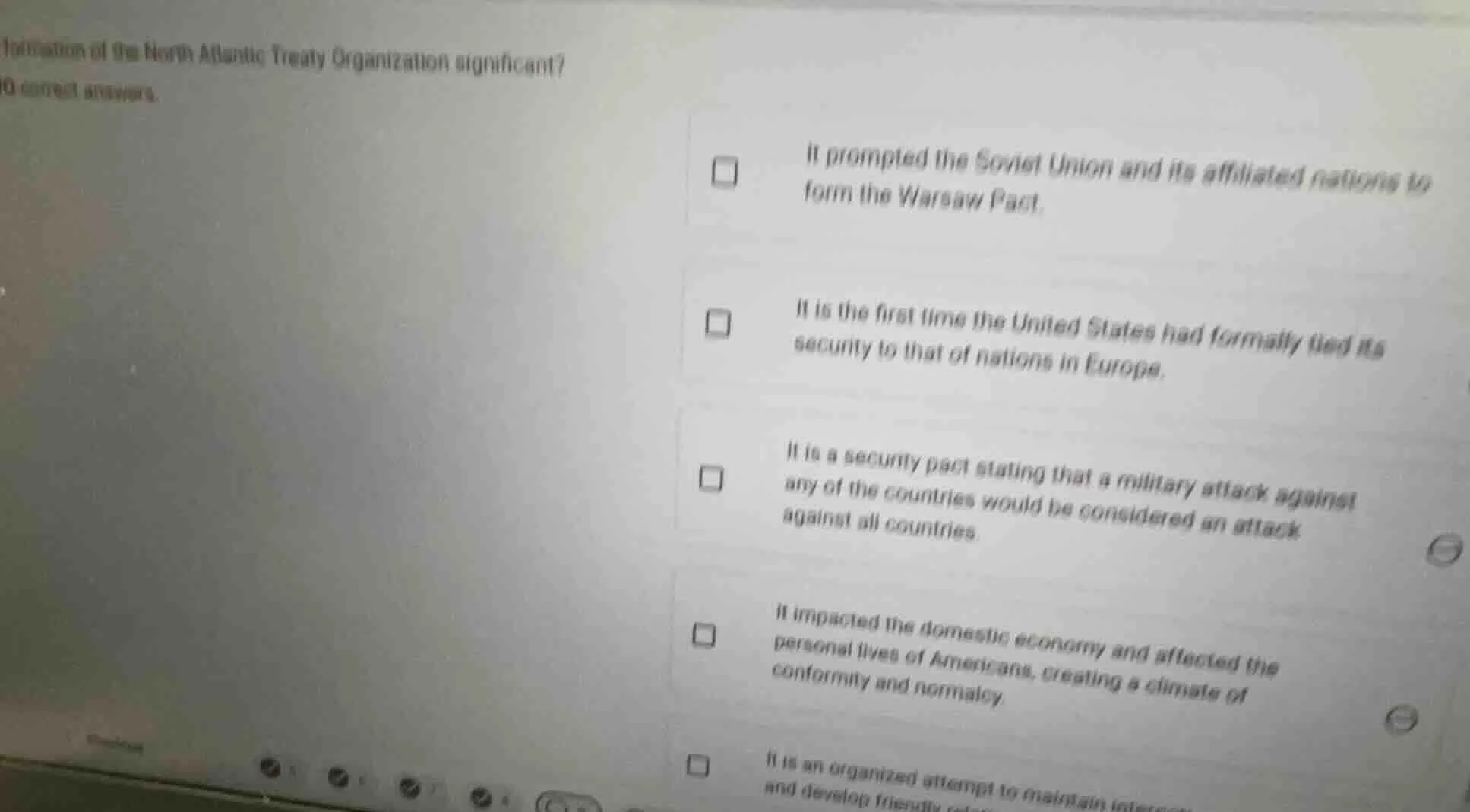 why was the formation of the north atlantic treaty organization signifi…