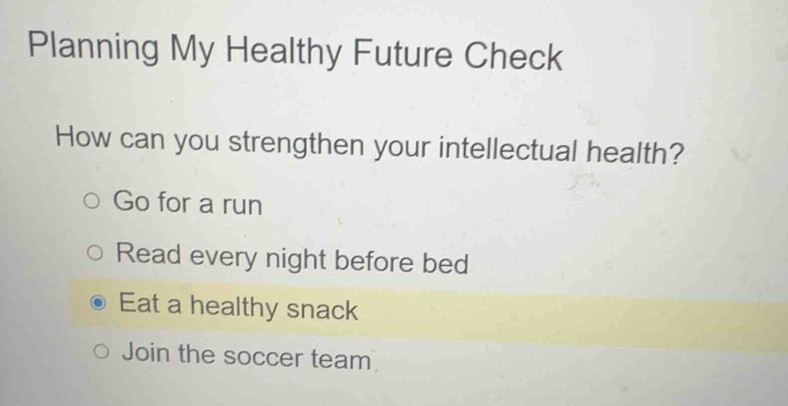 planning my healthy future check how can you strengthen your intellectu…