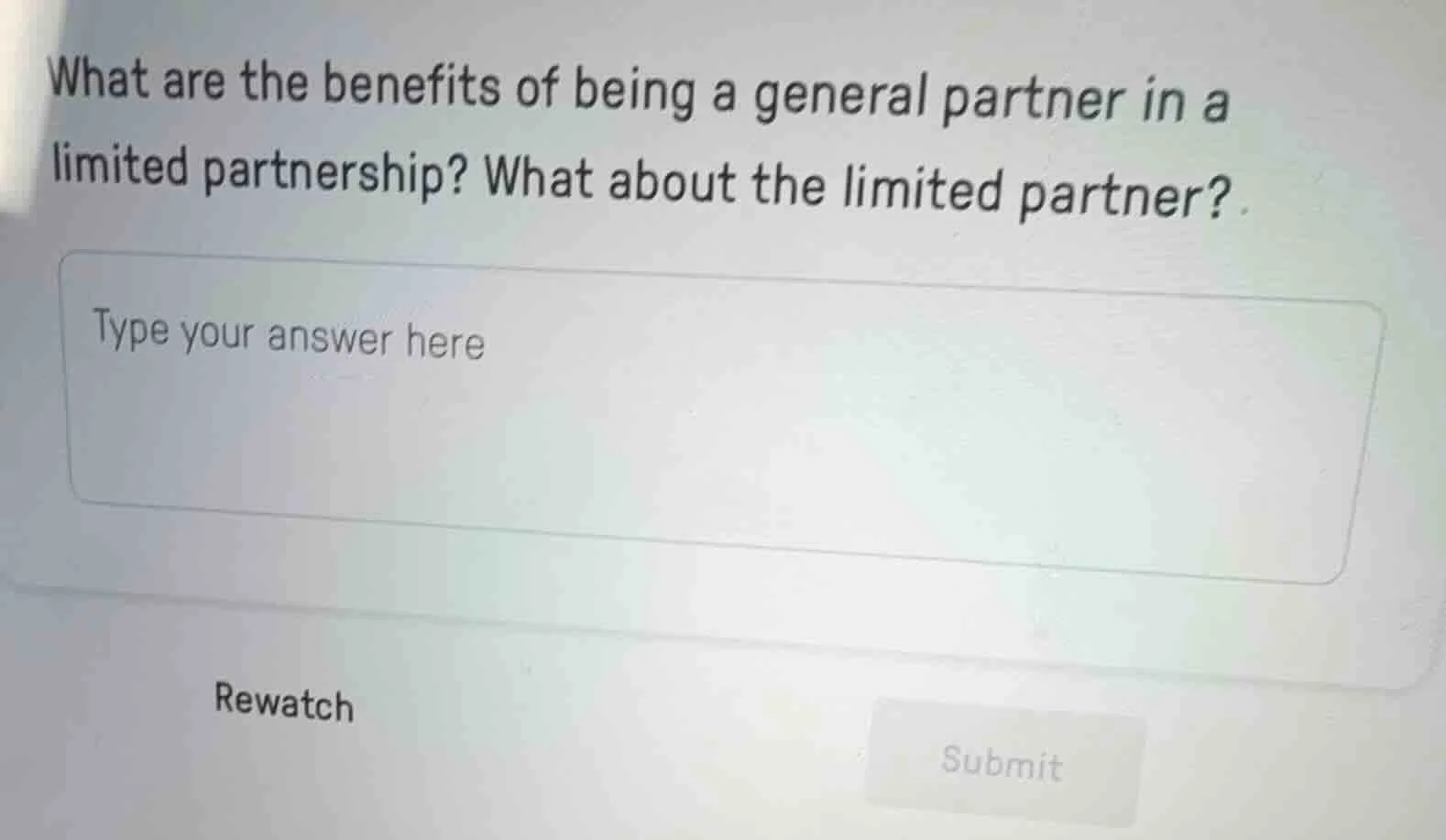 what are the benefits of being a general partner in a limited partnersh…