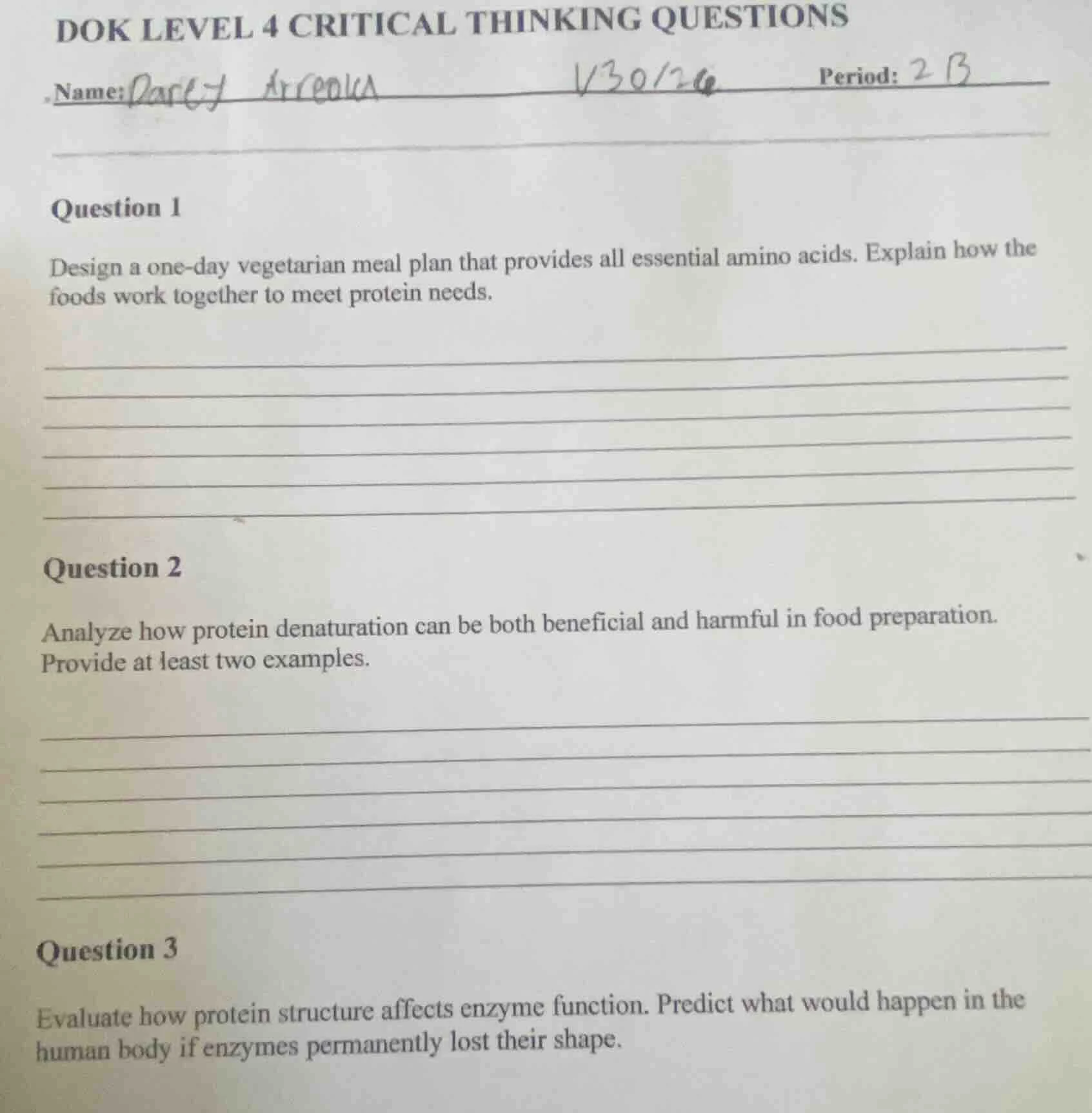 dok level 4 critical thinking questions name:darcy arreola 1/30/24 peri…