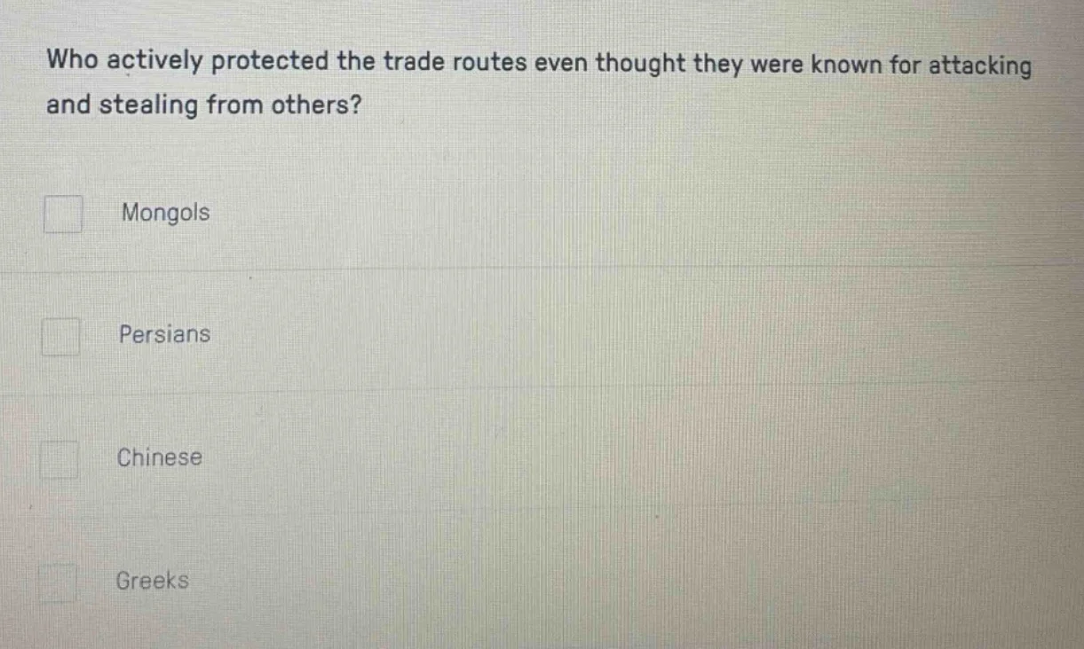 who actively protected the trade routes even thought they were known fo…