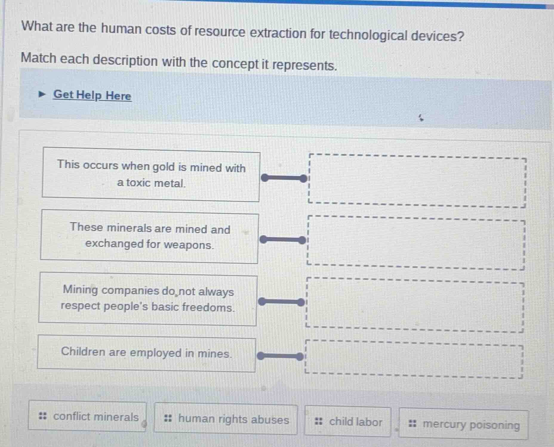 what are the human costs of resource extraction for technological devic…