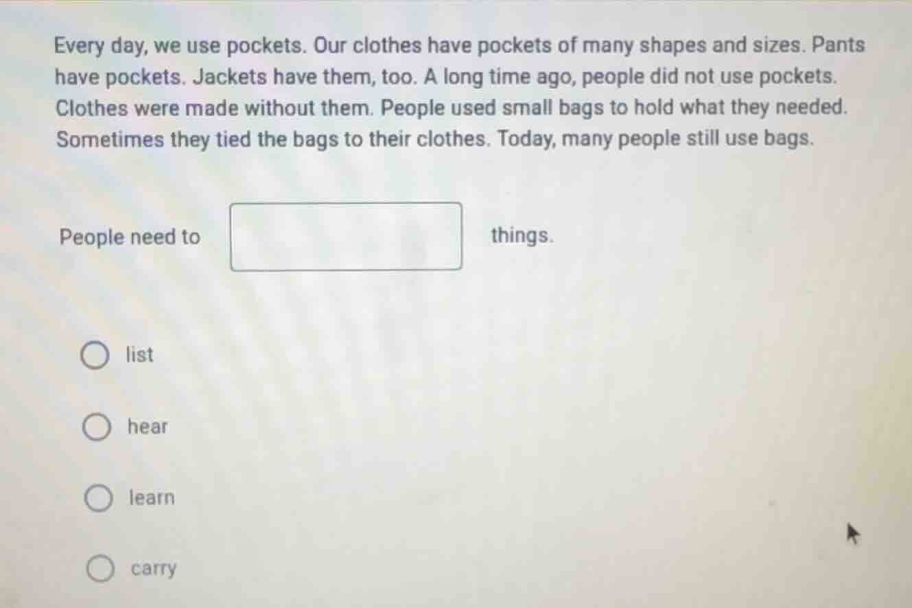 every day, we use pockets. our clothes have pockets of many shapes and …