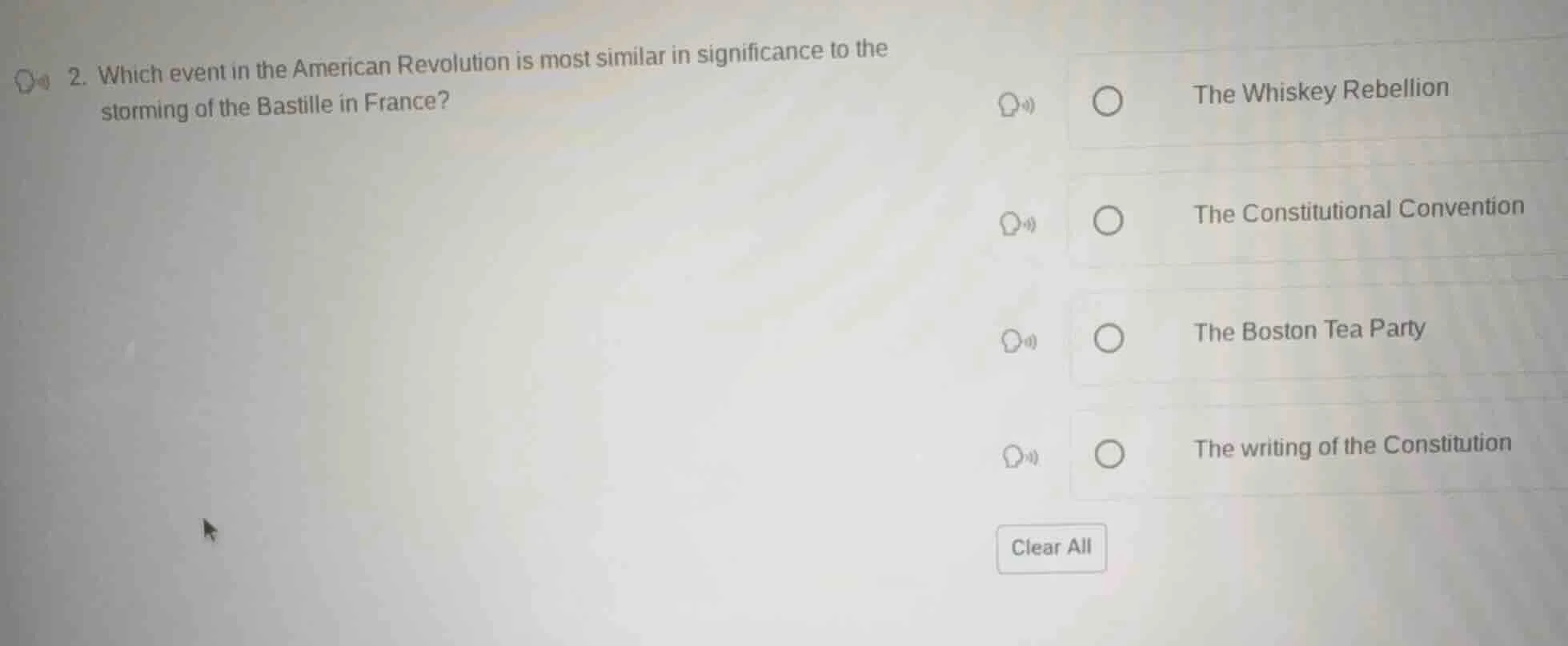 2. which event in the american revolution is most similar in significan…