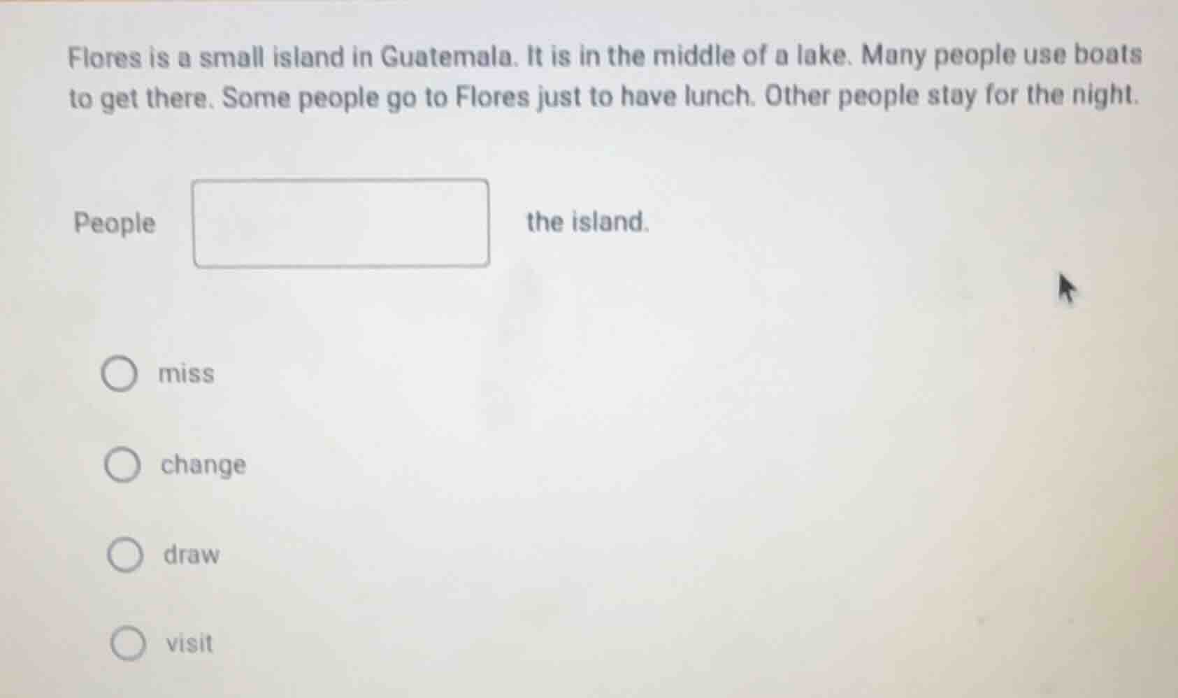 flores is a small island in guatemala. it is in the middle of a lake. m…