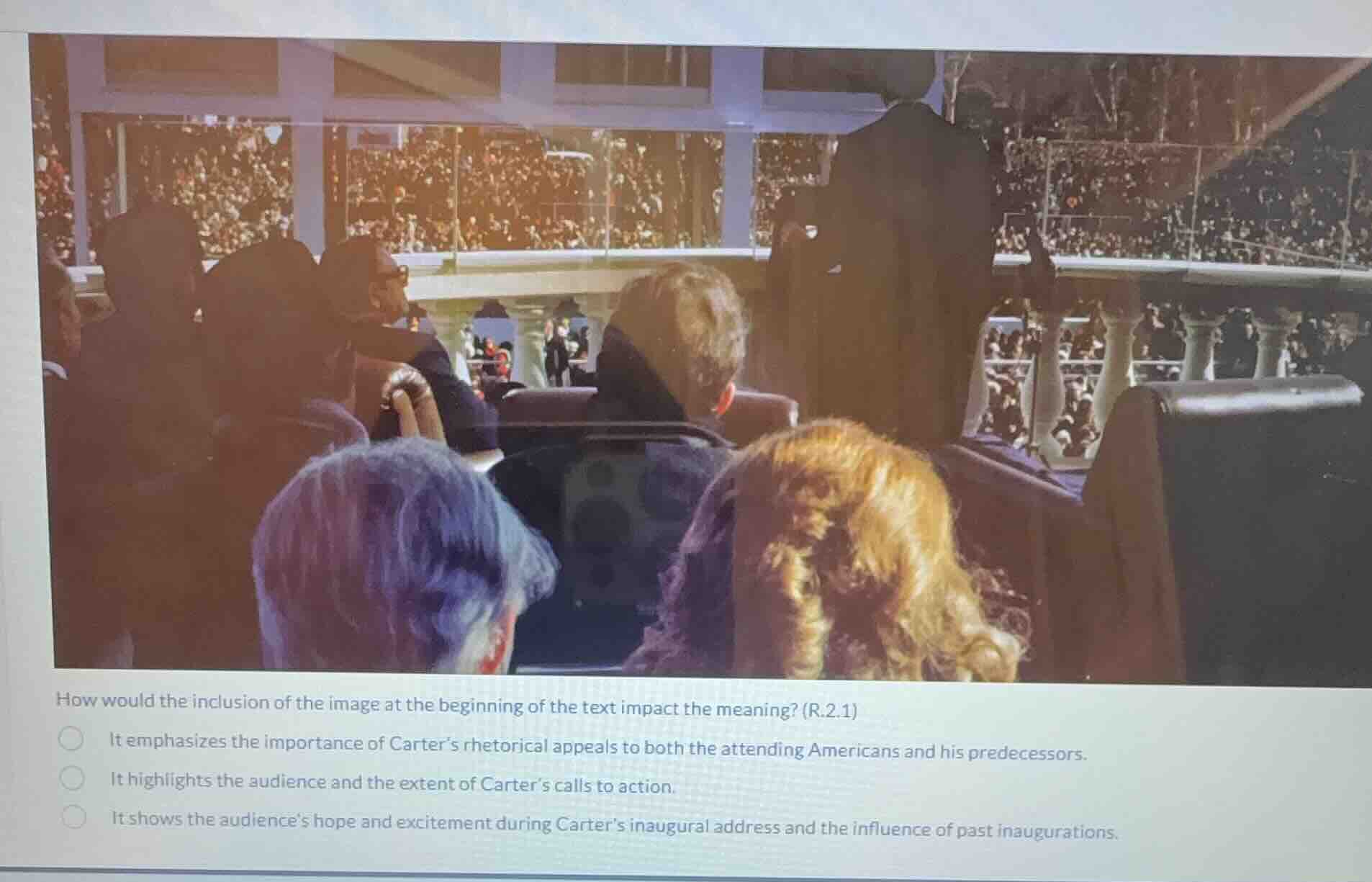 how would the inclusion of the image at the beginning of the text impac…