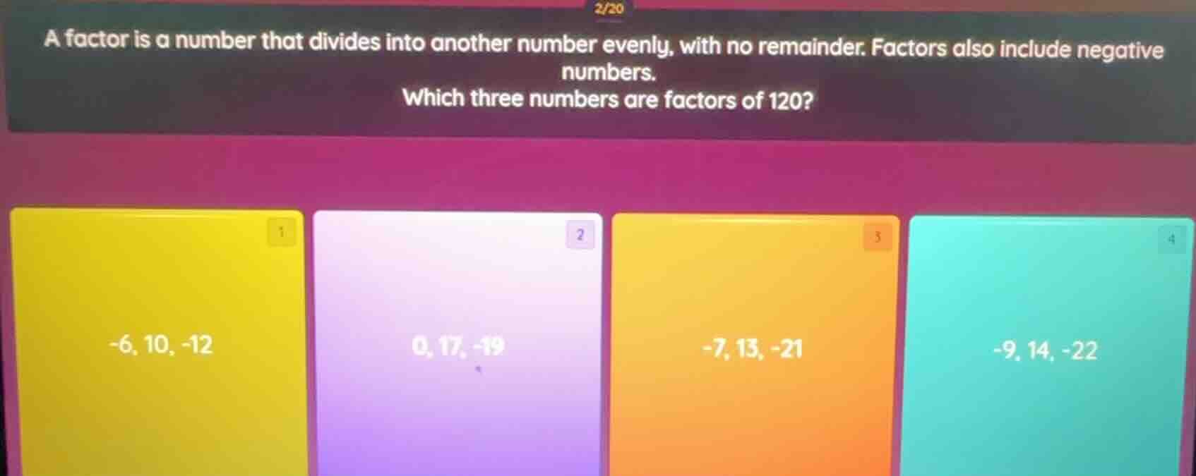 a factor is a number that divides into another number evenly, with no r…