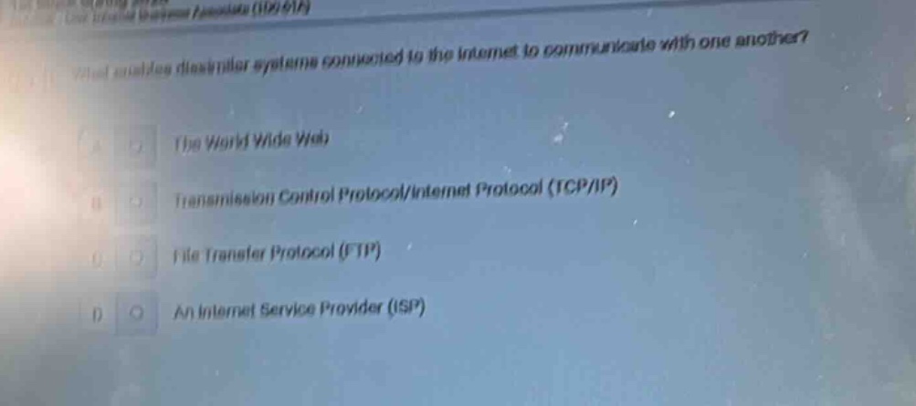 what enables dissimilar systems connected to the internet to communicat…