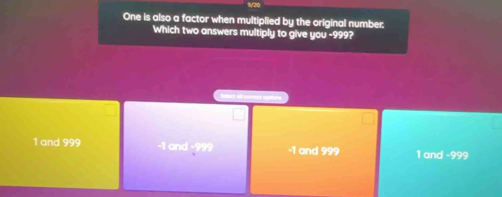 one is also a factor when multiplied by the original number. which two …