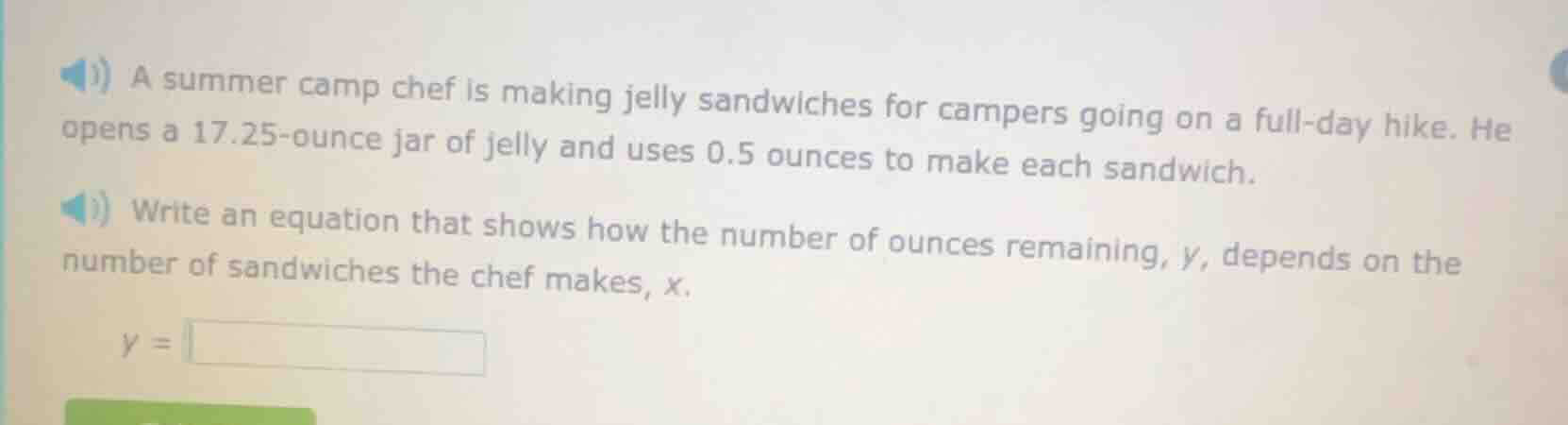 a summer camp chef is making jelly sandwiches for campers going on a fu…