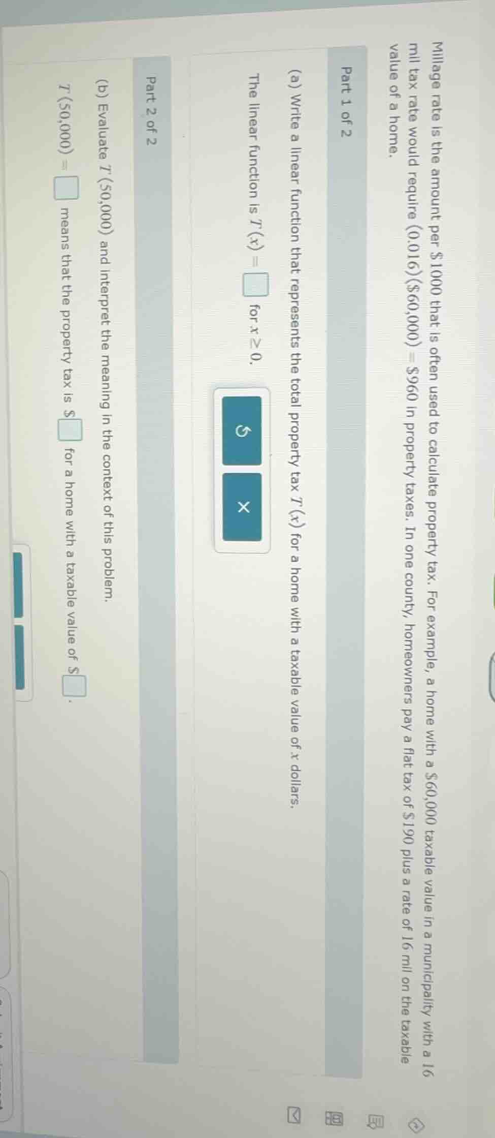 millage rate is the amount per $1000 that is often used to calculate pr…