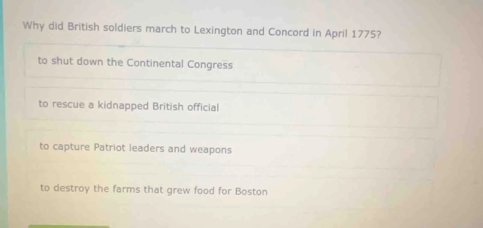 why did british soldiers march to lexington and concord in april 1775? …