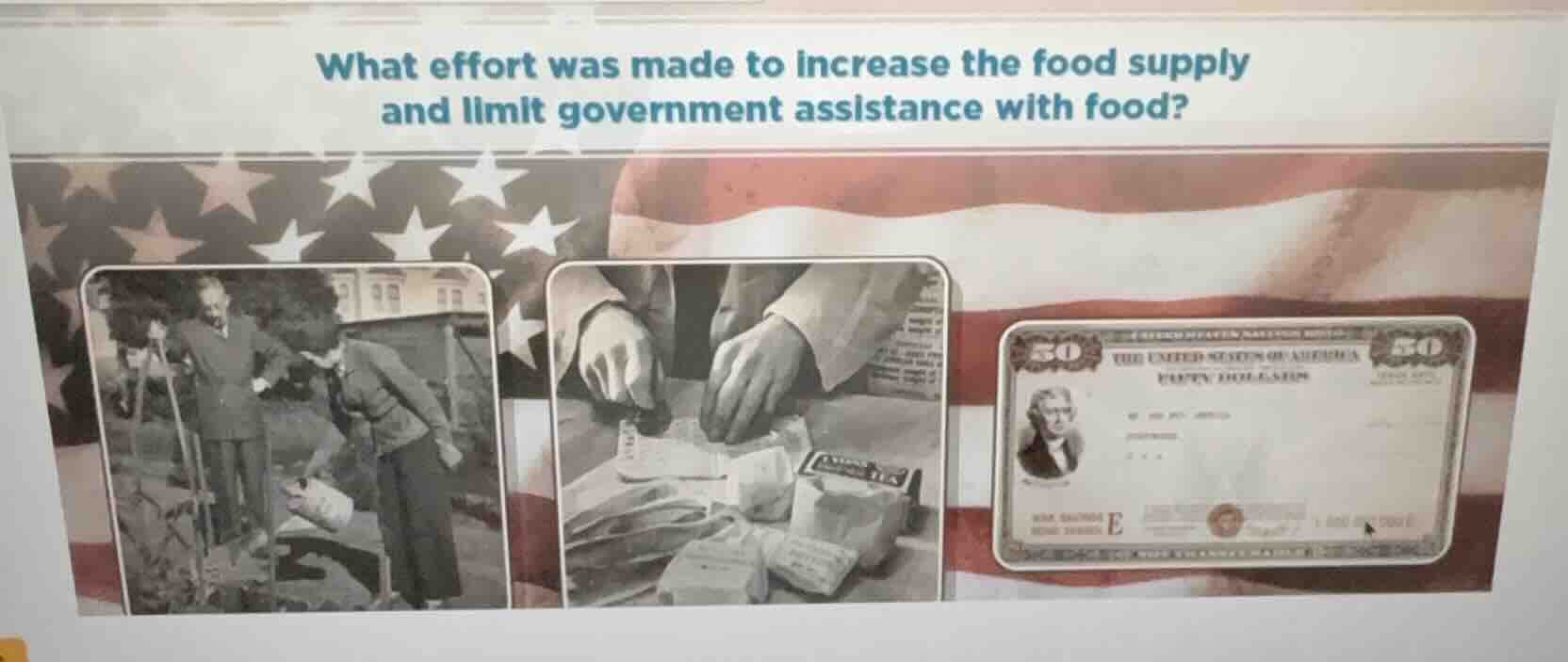what effort was made to increase the food supply and limit government a…