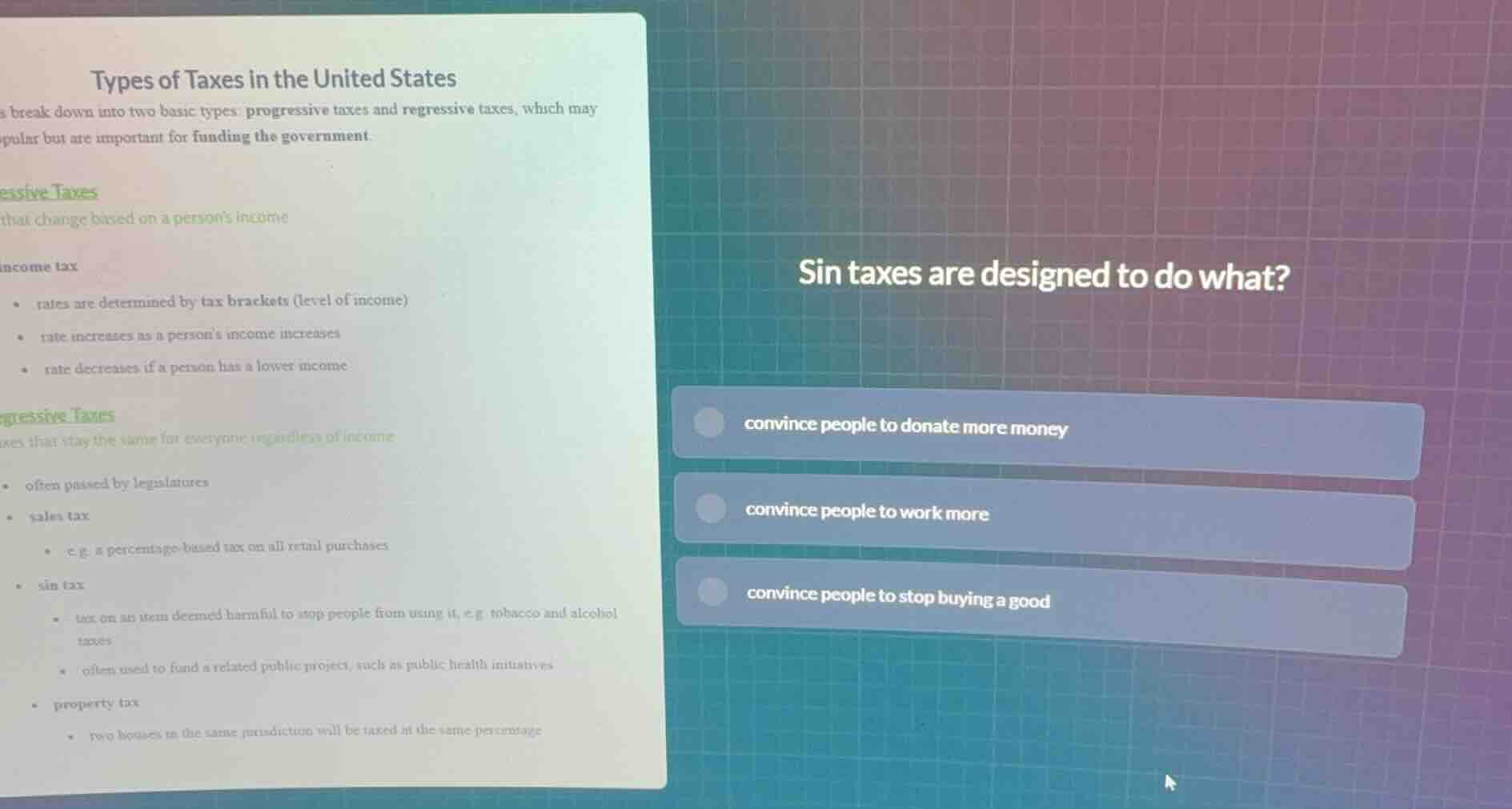types of taxes in the united states s break down into two basic types: …