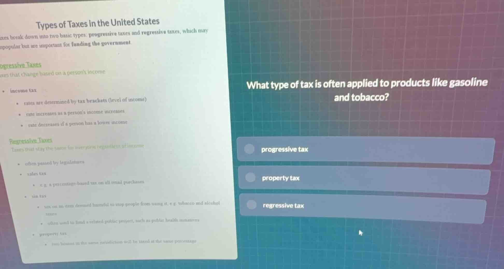 types of taxes in the united states taxes break down into two basic typ…