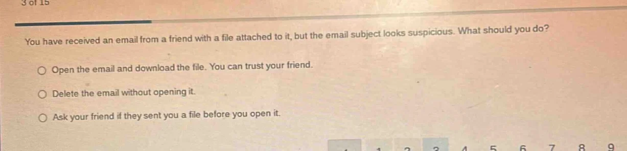 you have received an email from a friend with a file attached to it, bu…