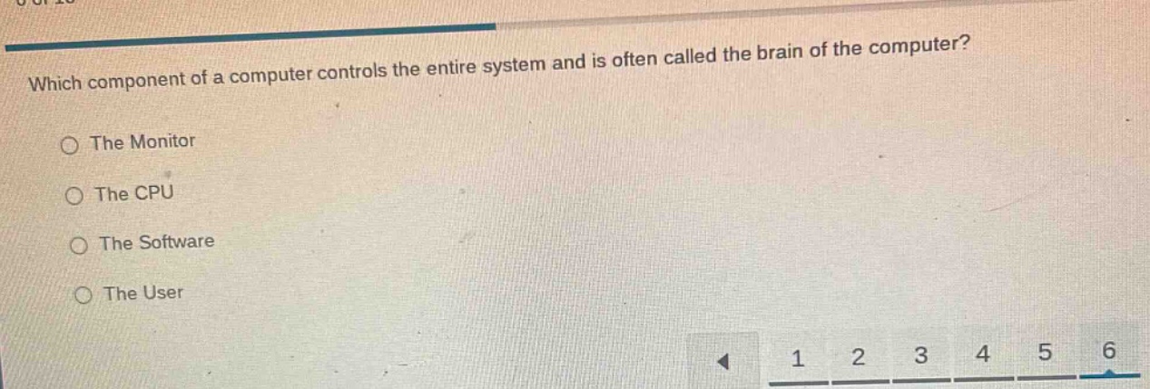 which component of a computer controls the entire system and is often c…